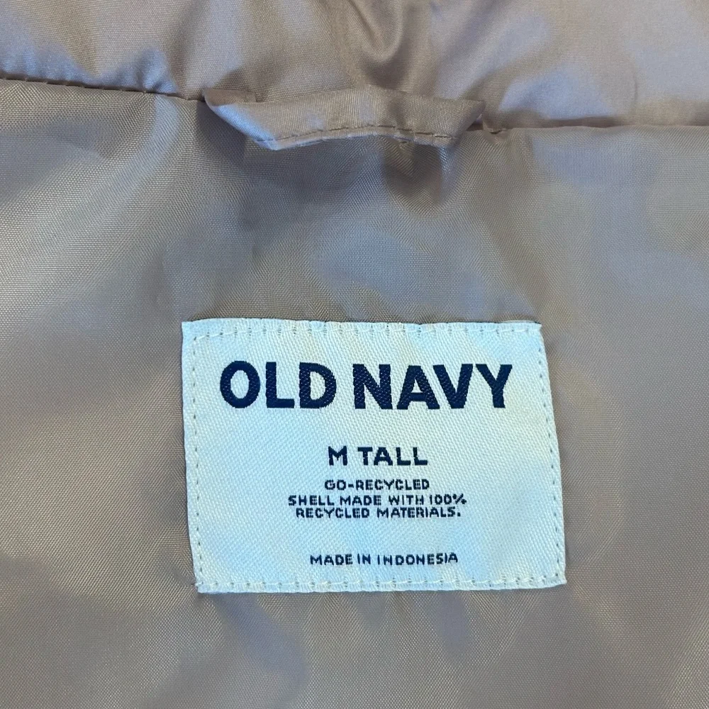 Old Navy Quilted Fall Winter Puffer Vest Women’s‎ SZ M Tall in Icelandic Mineral